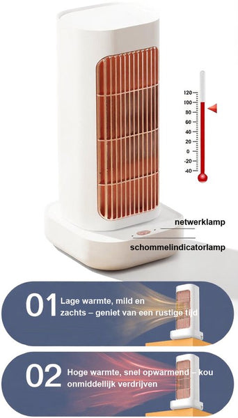 Heater - verwarming - ventilatorkachel - heaters elektrisch voor binnen - luchtverwarmer - Mini Airconditioner Ventilator Draagbare Ruimteverwarming En Koeling 1300W