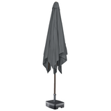 Kopu® Malaga Parasol Vierkant 200x200 cm met Knikarm - Grijs