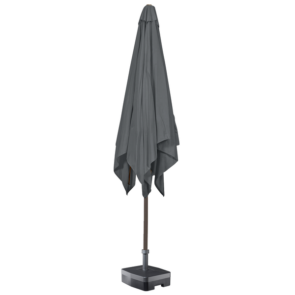 Kopu® Malaga Parasolset Vierkant 200x200 cm met Voet - Grijs