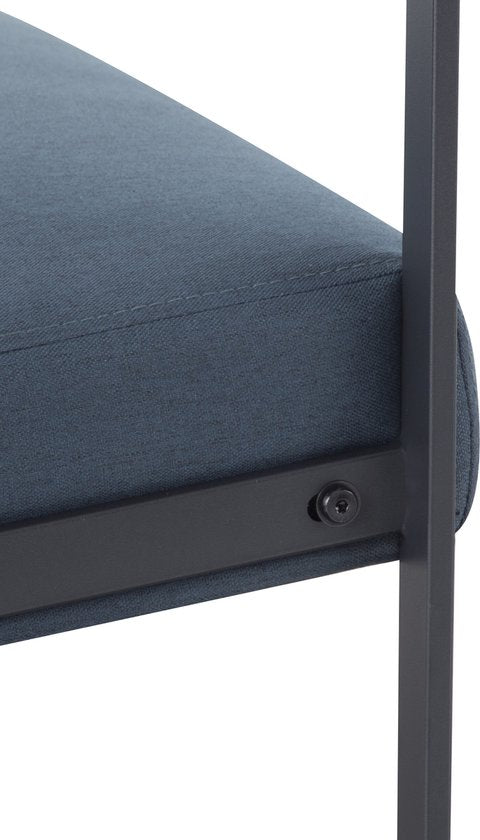 Zitbank voor 2 Personen - Blauw - 125 x 80 x 77 cm - Loveseat - Stijlvol en Comfortabel voor Elk Interieur