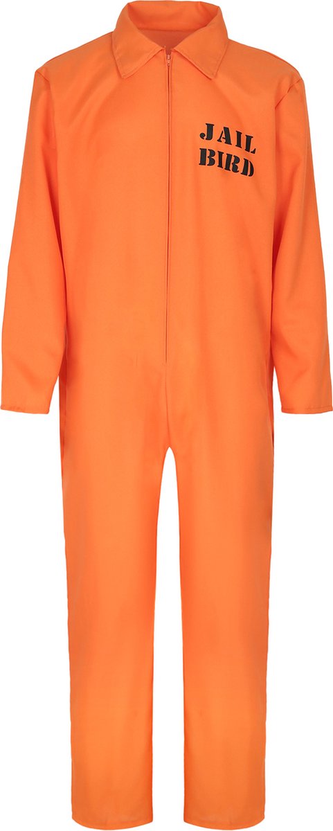 Joya Kids® Boevenpak Volwassenen | Oranje overall | Gevangenis kostuum | Carnavalskleding | Carnaval kostuum | Heren en Dames | Maat M