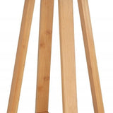 Stevige Bamboe Kruk Badkamerkruk 30x30x43 cm - Bruin/Zwart