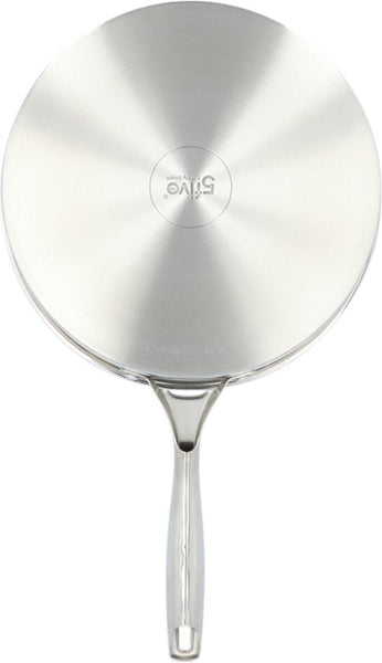 4goodz Dubbelwandige RVS Hapjespan met deksel - Zilver