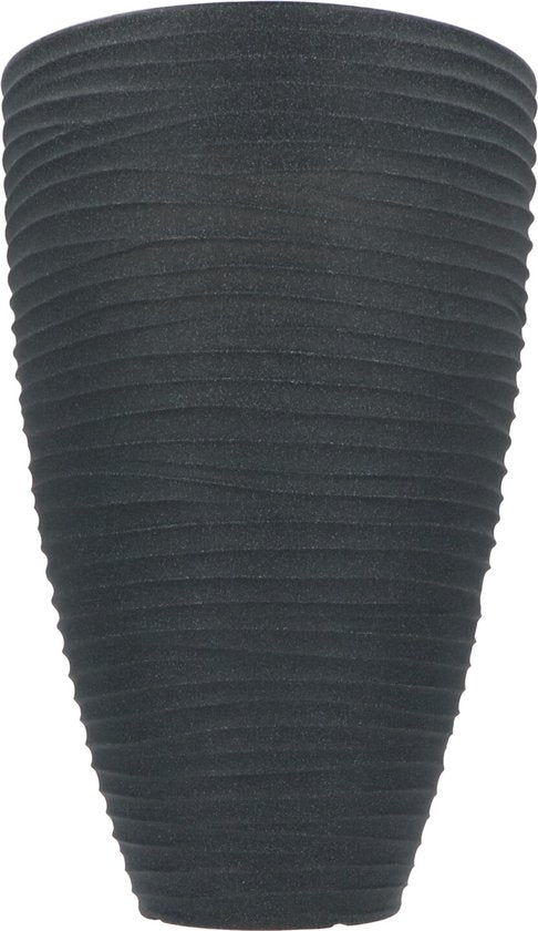 Plantenbak/Bloembak Hoog Rond 40 cm met Ribbels