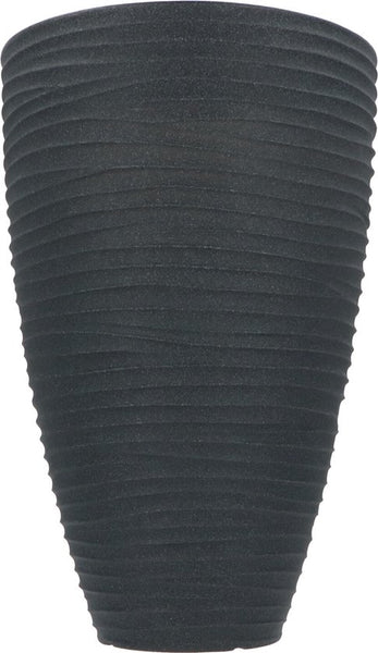 Plantenbak/Bloembak Hoog Rond 40 cm met Ribbels