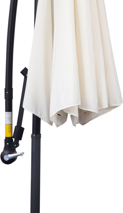Zweefparasol 300 cm Rond - Creme