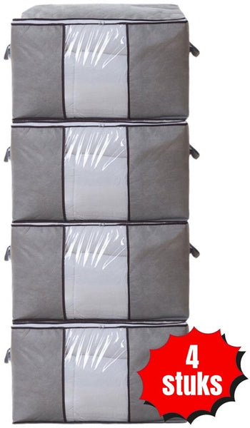 Opbergtas Kleding - 4 Stuks - Organizer voor Dekbed - Opbergzak - Opbergers voor Seizoenskleding