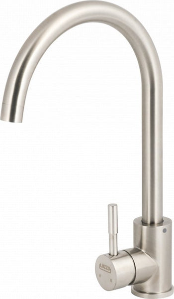 Luzzo® Iseo Mengkraan Wastafel – Brushed zilver – Moderne Badkamerkraan