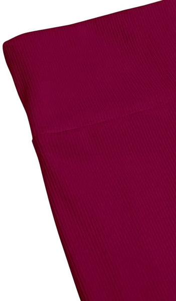SparkNine Breezeflare dames legging - stijlvolle flare broek - M - rood - lichtgewicht & ademend - hoge taille - flatterende pasvorm