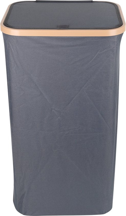 Wasmand met Deksel – Opvouwbare Wasmand – Wasbox 100L – Wassorteerder met Binnenzak – Zwart – Voor Badkamer, Slaapkamer en Wasruimte