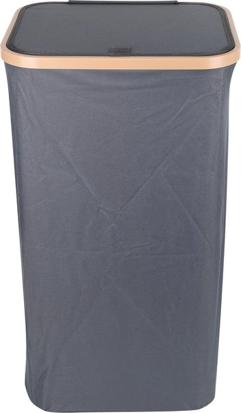 Wasmand met Deksel – Opvouwbare Wasmand – Wasbox 100L – Wassorteerder met Binnenzak – Zwart – Voor Badkamer, Slaapkamer en Wasruimte