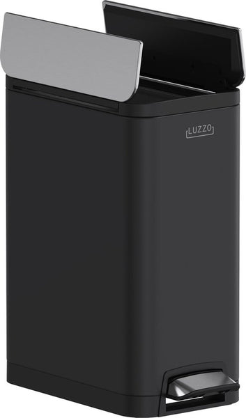 Luzzo® Pedaalemmer California 30L – Mat Zwart – Hygiënisch & Smal