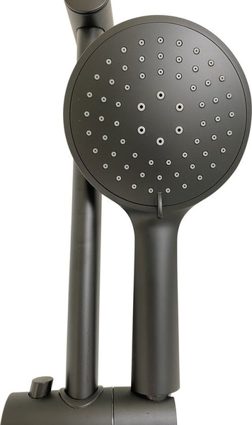 Luzzo® Flat Design douche glijstangset - 3 standen douche -Zwart