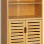 4good Bamboe Badkamerkast 2 deuren en legplanken 29x50x92 cm