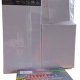 Nassau Fine Art Multipack Schilderset 2pcs. - Hobbyist - Volwassenen -Kinderen- Leren schilderen - 40x50cm-20x50cm-20x25cm-12.5x17.5cm - 24 * 12ml acrylverf 12 Kwasten Verjaardagscadeau Moederdag Vaderdag