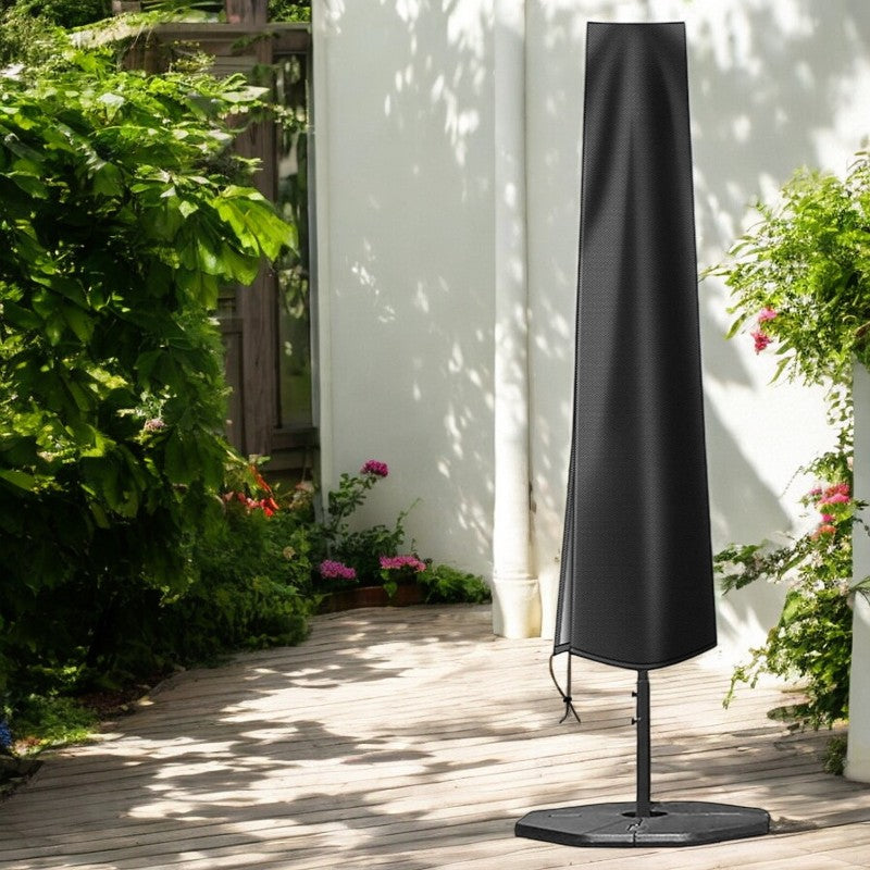 Parasolhoes - Zwart - 190 cm - Waterbestendige hoes voor Zweefparasol