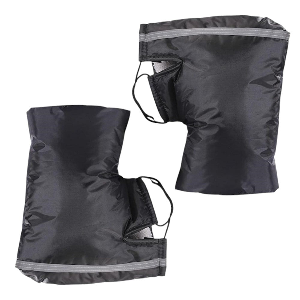 Handmoffen - Zwart - Extra Gewatteerde Fietswanten - Geschikt voor Fietsen, Motoren en Scooters - Handverwarmers - Fietsmoffen - Scooter Handschoenen