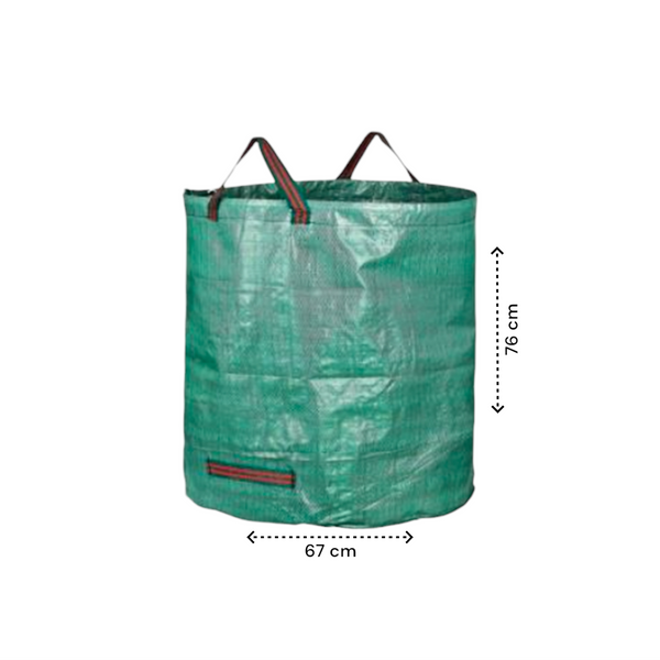 Tuinafvalzak - Set van 2 - Groen - 2x 272 liter - 77 x 67 cm - Tuinafvalemmer - Tuinafvalzakken opvouwbaar - Tuinzak