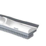 Schrobber 2 in 1 - Trekker douche - Schrobbezem - Luiwagen - Trekker - Schuurborstel - Badkamer borstel vloertrekker met steel schrobborstel - Bezem - vloerwisser badkamer - Schrobborstel Met telescopische steel