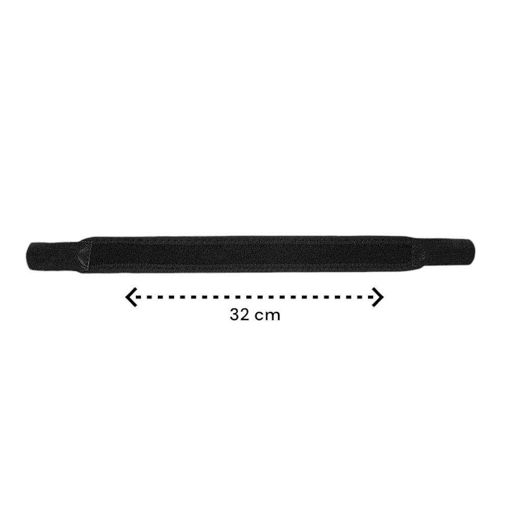 Elleboog Brace - Zwart - Brace met Gelvulling - Tennisarm Bandage - One Size - Padel Bandage