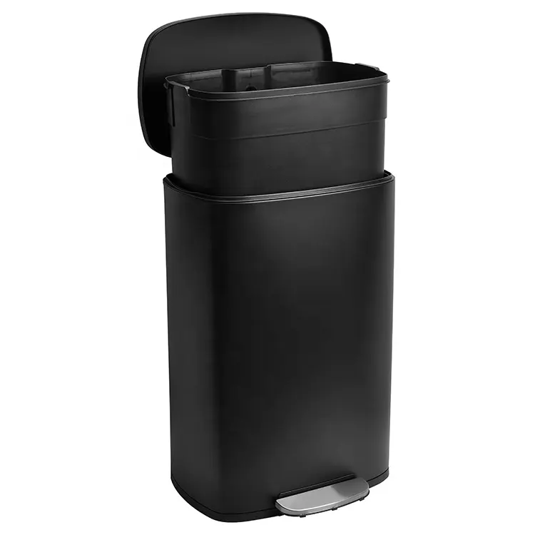 Bayt Prullenbak 50 Liter - Pedaalprullenbak - Zwart