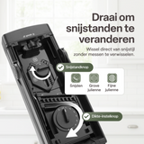 Chefino Taglio - Mandoline - Groentesnijder met Opvangbak – Verstelbare Groente Snijder – Julienne Snijder – Blokjessnijder – Groente Hakker – Mandoline Keuken – Komkommer, Ui en Groente Snijden