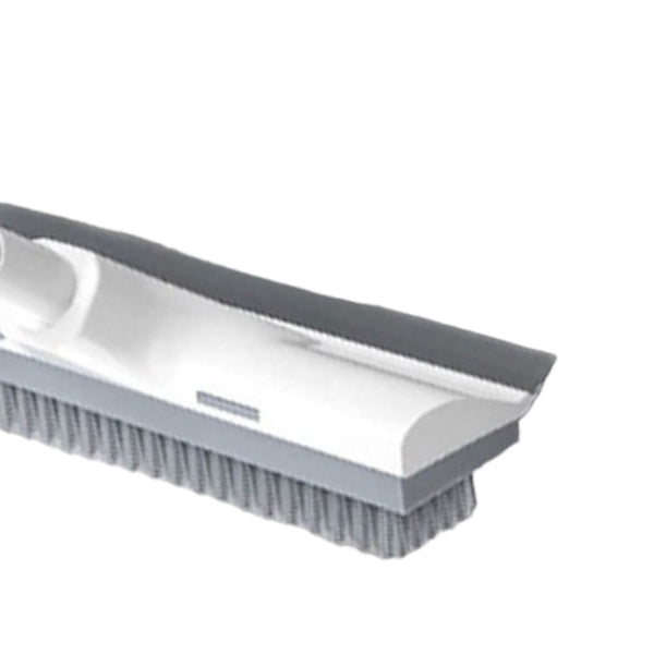 Schrobber 2 in 1 - Trekker douche - Schrobbezem - Luiwagen - Trekker - Schuurborstel - Badkamer borstel vloertrekker met steel schrobborstel - Bezem - vloerwisser badkamer - Schrobborstel Met telescopische steel