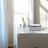 Billendoekjes Houder - Wit/Blauw - Billendoekjesdoos - Tissuedoos - Tissuebox - Billendoekjesbox
