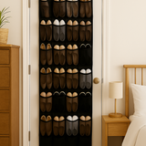 Schoenenkast Hangend - Schoenenzak 35 vakken - Opbergen van Schoenen aan Deur - Schoenenzak Zwart - Oplossing voor rondslingerende schoenen - Hoogwaardige Schoenenkast