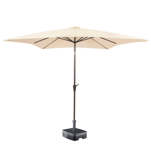 Kopu® Altea Parasolset Vierkant 230x230 cm met Hoes en Voet - Creme