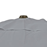 Kopu® Bilbao Parasolset Rechthoekig 150x250 cm met Hoes - Lichtgrijs