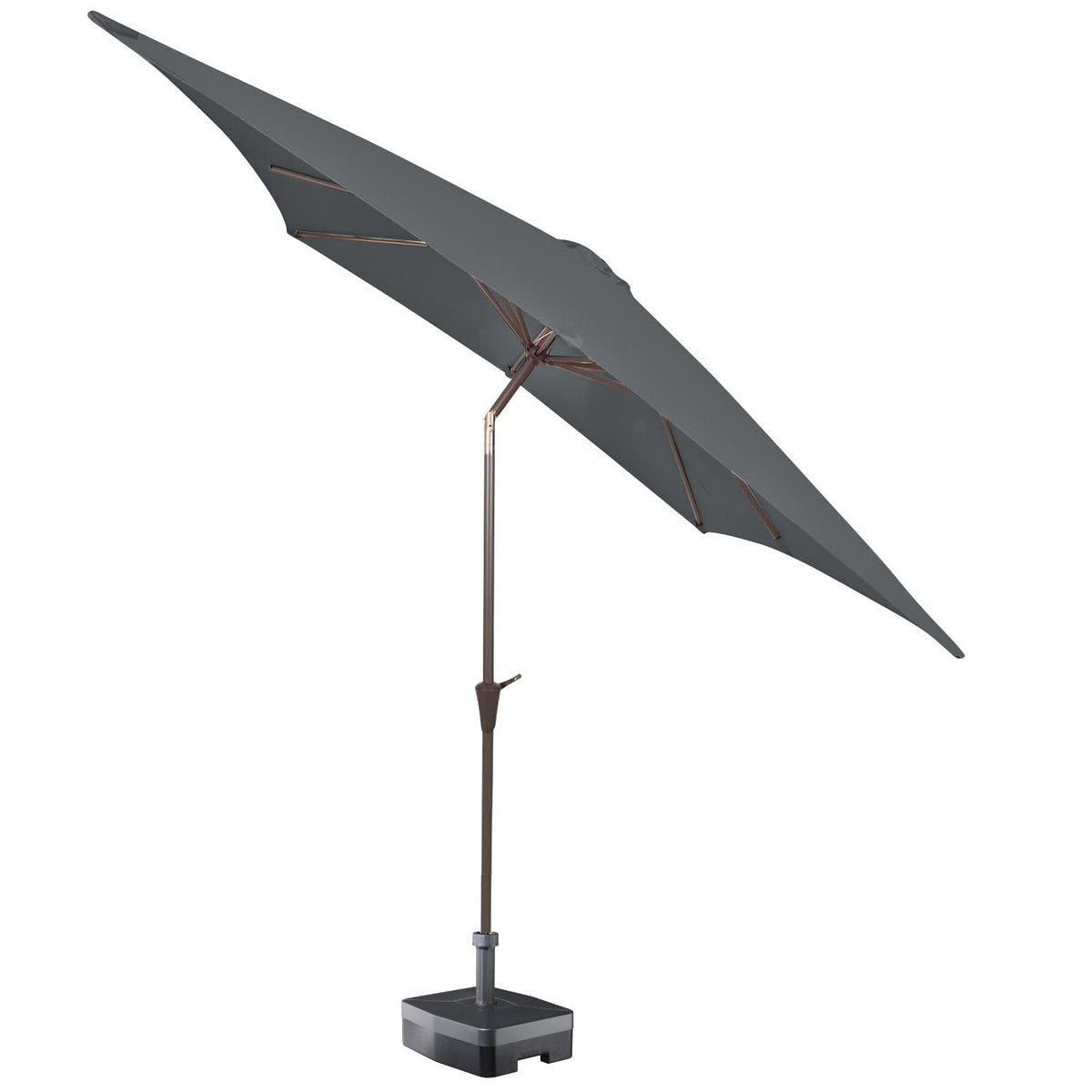 Kopu® Altea Parasolset Vierkant 230x230 cm met Hoes en Voet - Grijs