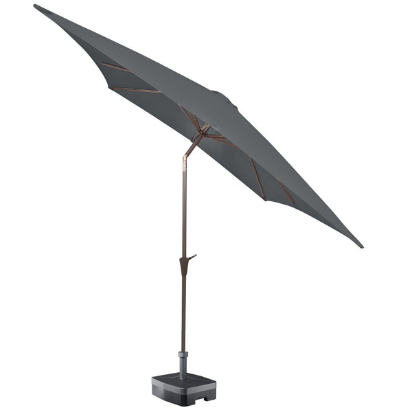 Kopu® Altea Parasolset Vierkant 230x230 cm met Hoes en Voet - Grijs