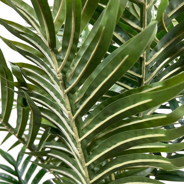 Kopu® Kunstplant Arecapalm 110 cm 6 stammen - zwarte pot - Nepplant