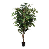 Kopu® Kunstplant Ficus Benjamina 150 cm in zwarte pot - 1764 bladeren