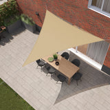 Kopu® Schaduwdoek Driehoek 3x3x3 mtr Waterdicht 230 grams - Zand