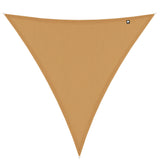 Kopu® Schaduwdoek Driehoek 4x4x4 mtr Waterdicht 230 grams - Zand