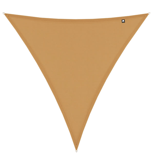Kopu® Schaduwdoek Driehoek 4x4x4 mtr Waterdicht 230 grams - Zand