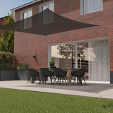 Kopu® Schaduwdoek 3x3 m Vierkant - 280 gram Waterdoorlatend - Grijs