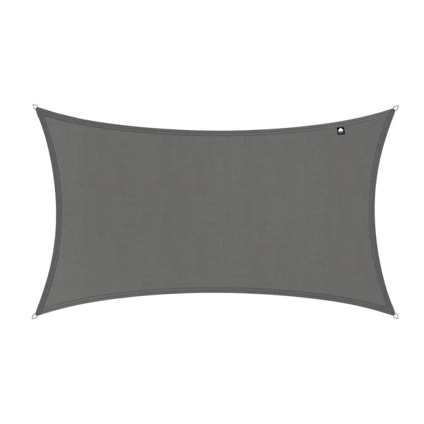 Kopu® Schaduwdoek Rechthoek 3x5 m Waterdicht - Zonnedoek - Grijs