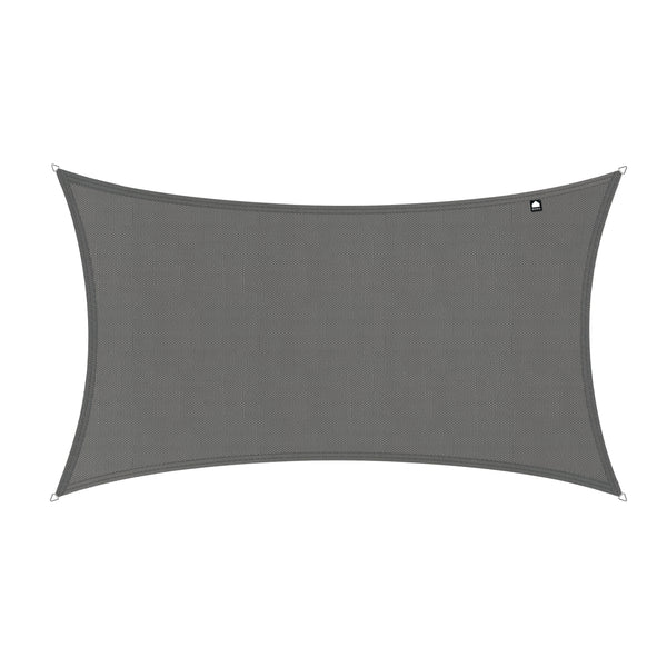 Kopu® Schaduwdoek Rechthoek 4x6 m Waterdicht - Zonnedoek - Grijs