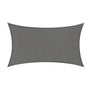 Kopu® Schaduwdoek Rechthoek 4x6 m Waterdicht - Zonnedoek - Grijs