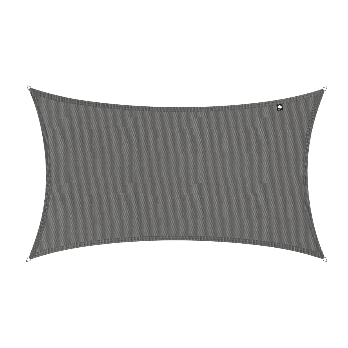 Kopu® Schaduwdoek Rechthoek 3x5 m Waterdicht - Zonnedoek - Grijs