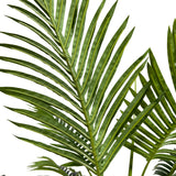 Kopu® Kunstplant Kentiapalm 100 cm 12 varens - zwarte pot - Nepplant