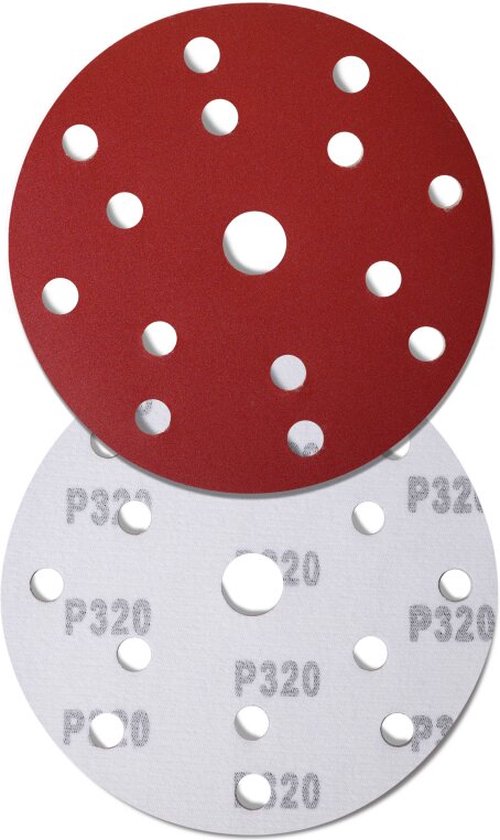 Rodopi® 100x Korrel Schuurpapier 150mm - 15 gats Excentrisch Schuurmachine