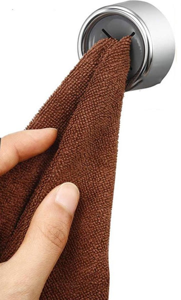 Handdoekhaakje - 2 stuks - 4,3 cm x 4,3 cm - Zilver - Geschikt voor keuken, toilet en badkamer