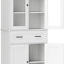 Keukenkast Buffetkast met Lades 40x76x182 cm - Crèmewit