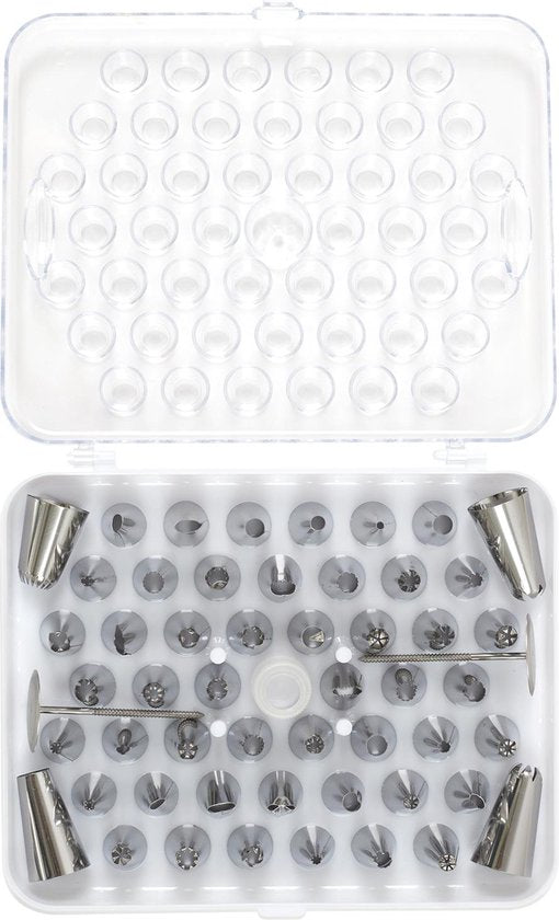 Kleine Spuitmondjes Set 55-delig – Voor Spuitzak – Taart & Cupcake Decoratie
