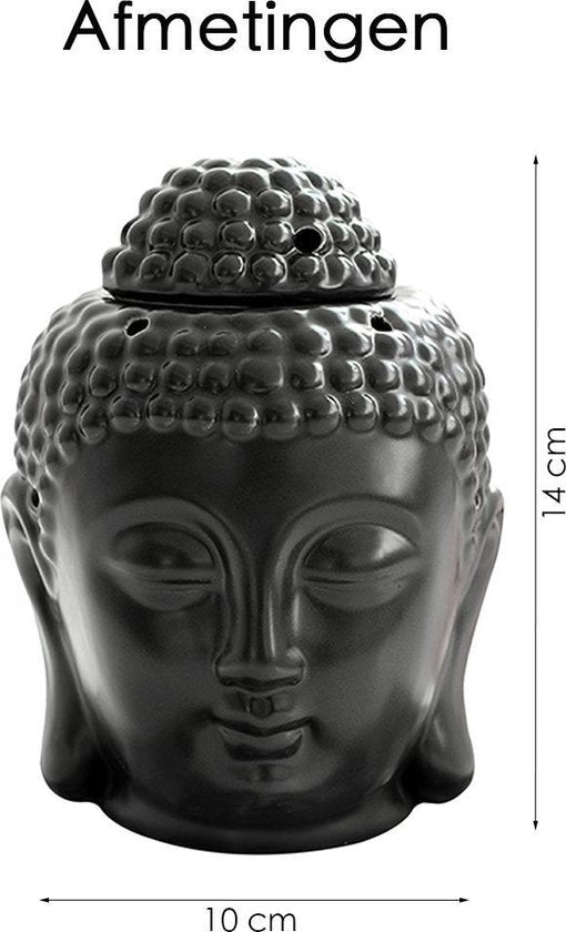 Buddha Kaarshouder - Waxinelicht houder - Aroma kaars - Waxinelichthouder Keramiek - Theelichthouder - Aroma Theelicht - Buddha Beeld