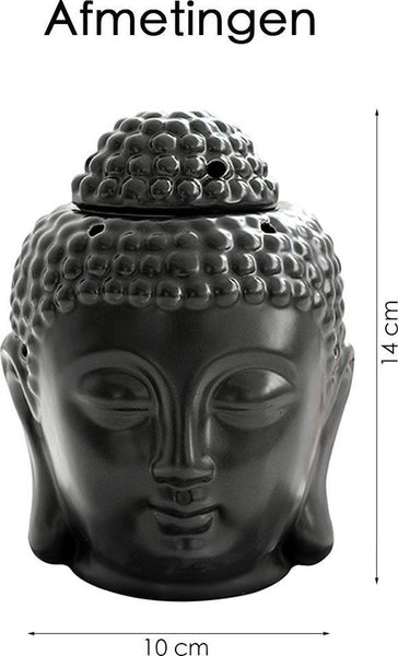 Buddha Kaarshouder - Waxinelicht houder - Aroma kaars - Waxinelichthouder Keramiek - Theelichthouder - Aroma Theelicht - Buddha Beeld